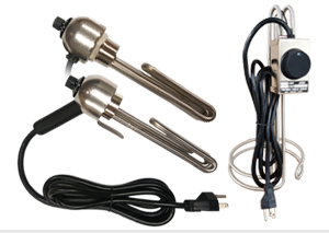 industrial Immersion Heater 85 C Thermostat Various Lengths stainless element 